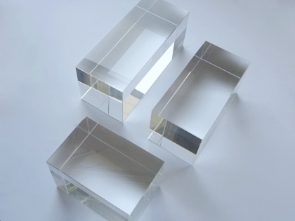 glasquader klar, optisch rein, 80x80x200 mm